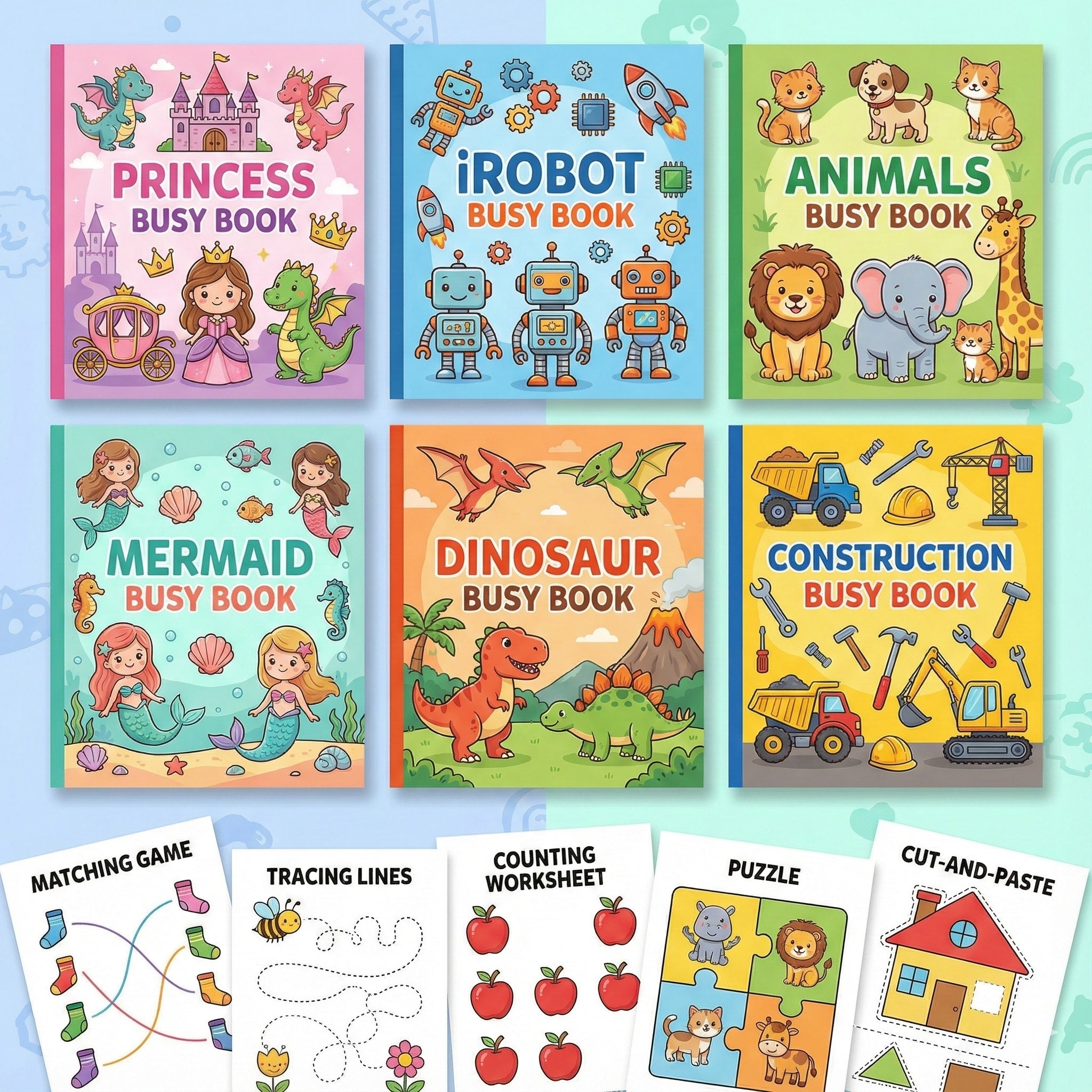 Children’s Activity Book Package: Editable Fun for Kids