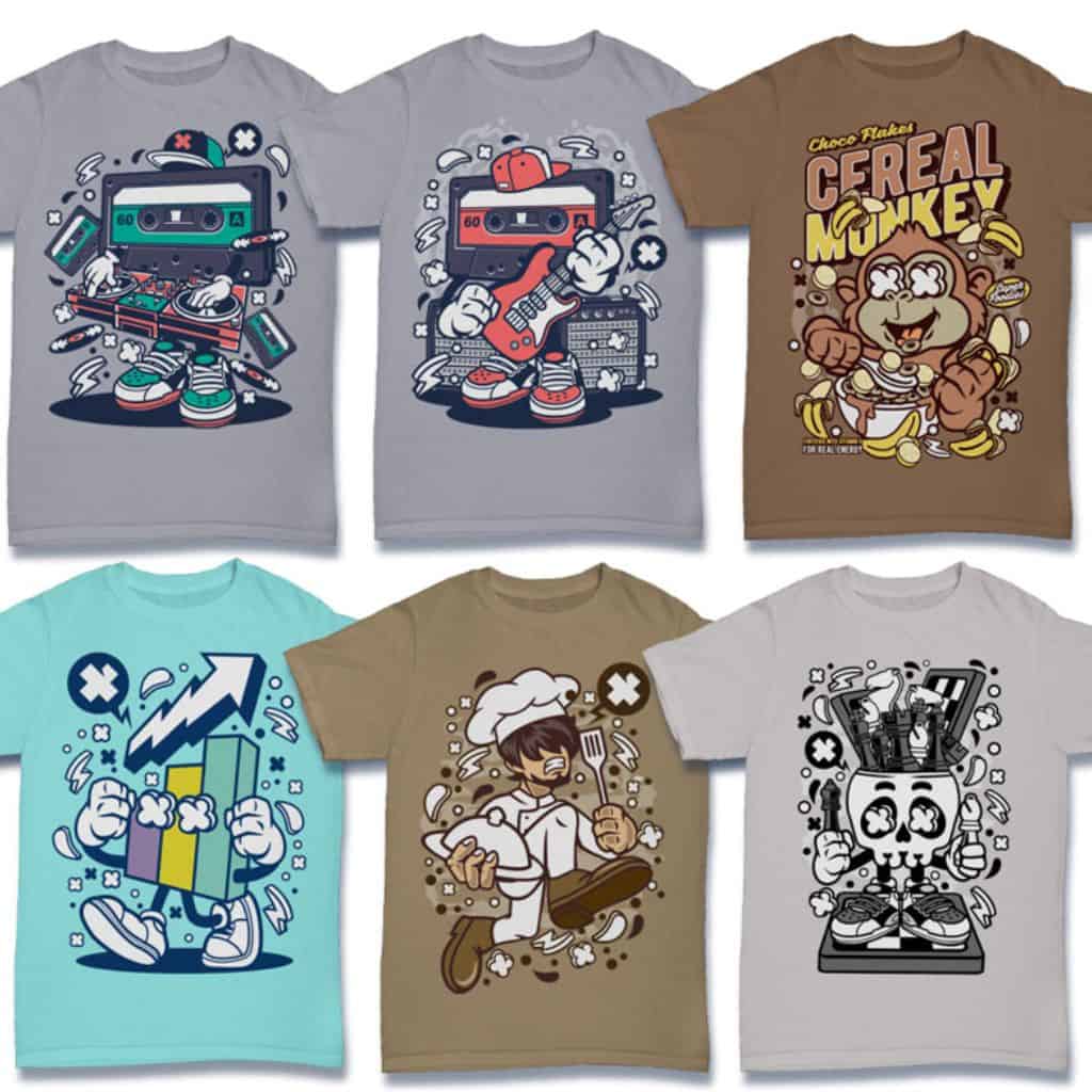 72,000+ Diseños Premium para Camisetas - Paquete Completo