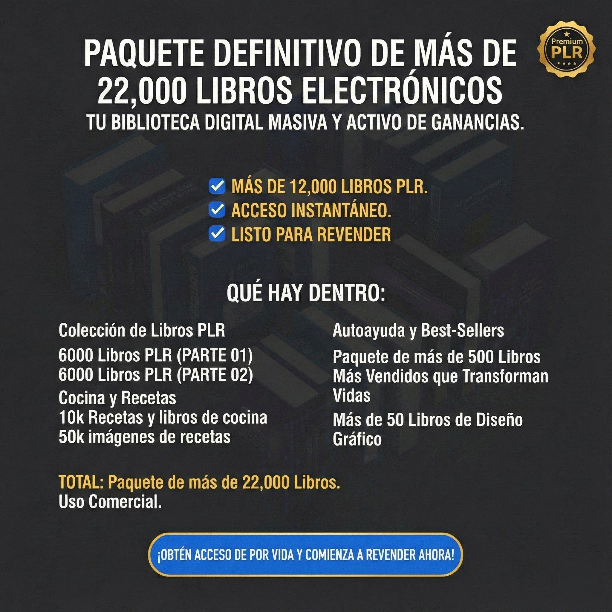 Paquete Definitivo de Más de 22,000 Ebooks