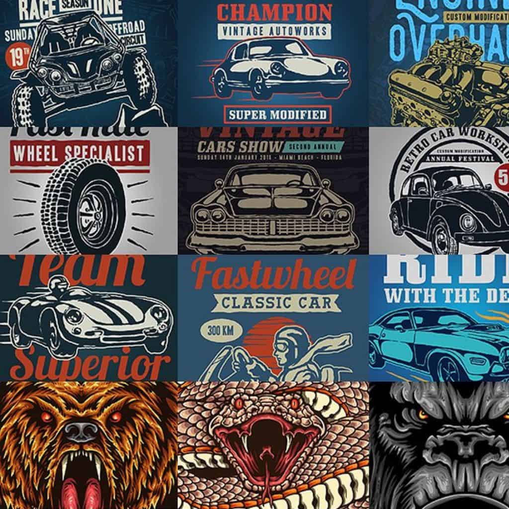 72,000+ Diseños Premium para Camisetas - Paquete Completo