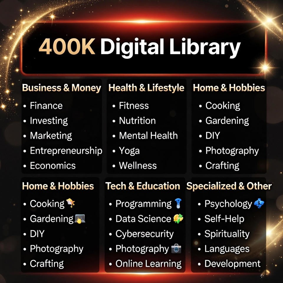 Digital Library of 400K for Business and Content Creation