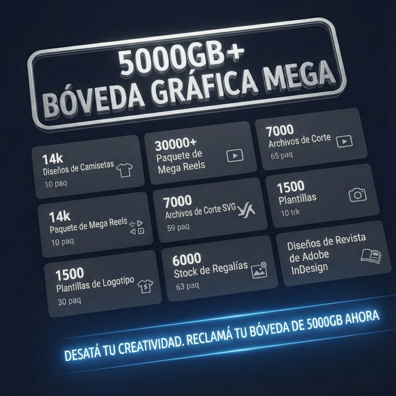 5,000GB Mega Paquetes de Gráficos