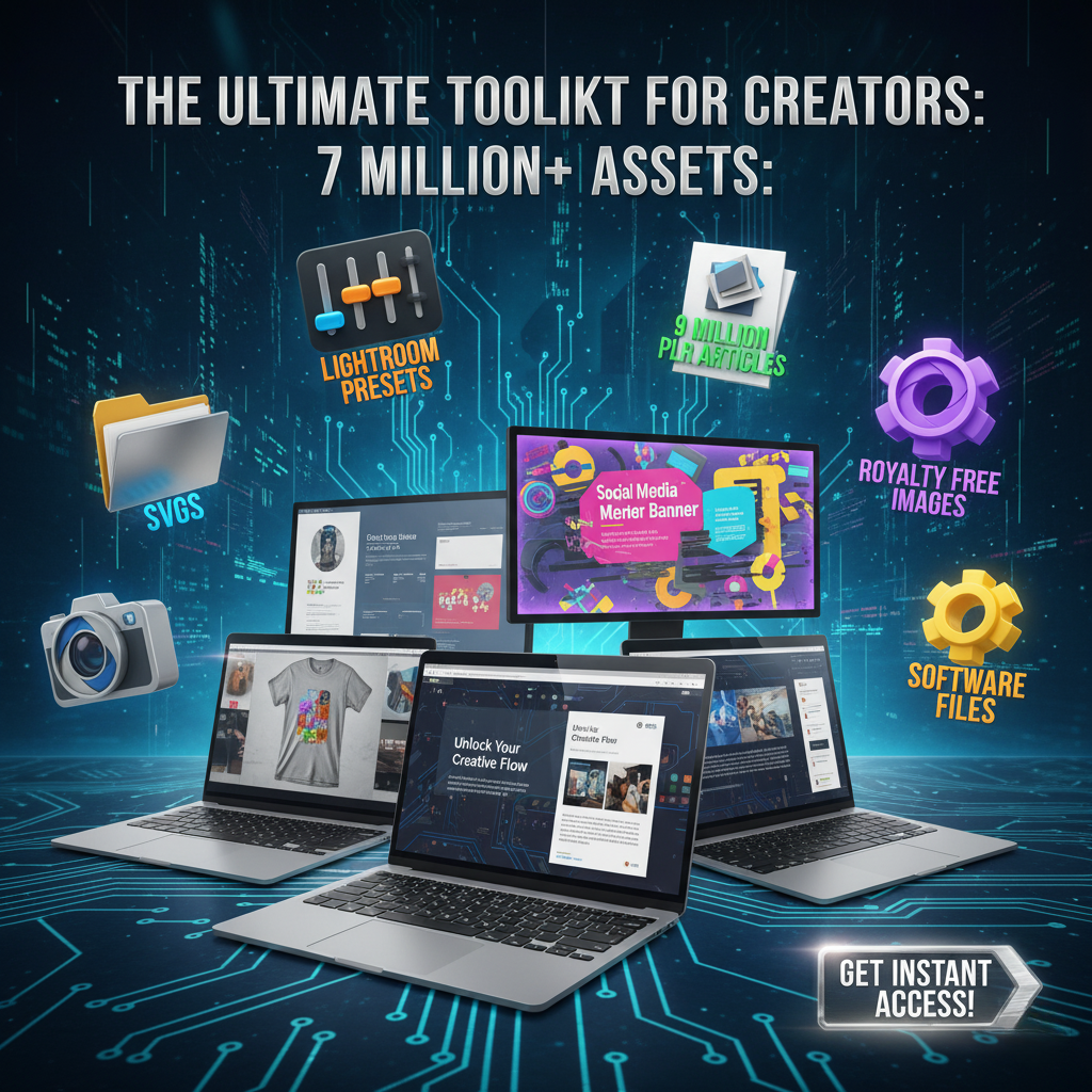 7 Million Graphic Resources, Tumbler Wraps, and POD Packages