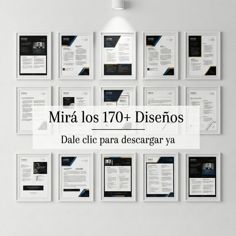 170 Plantillas Profesionales de Currículum / CV