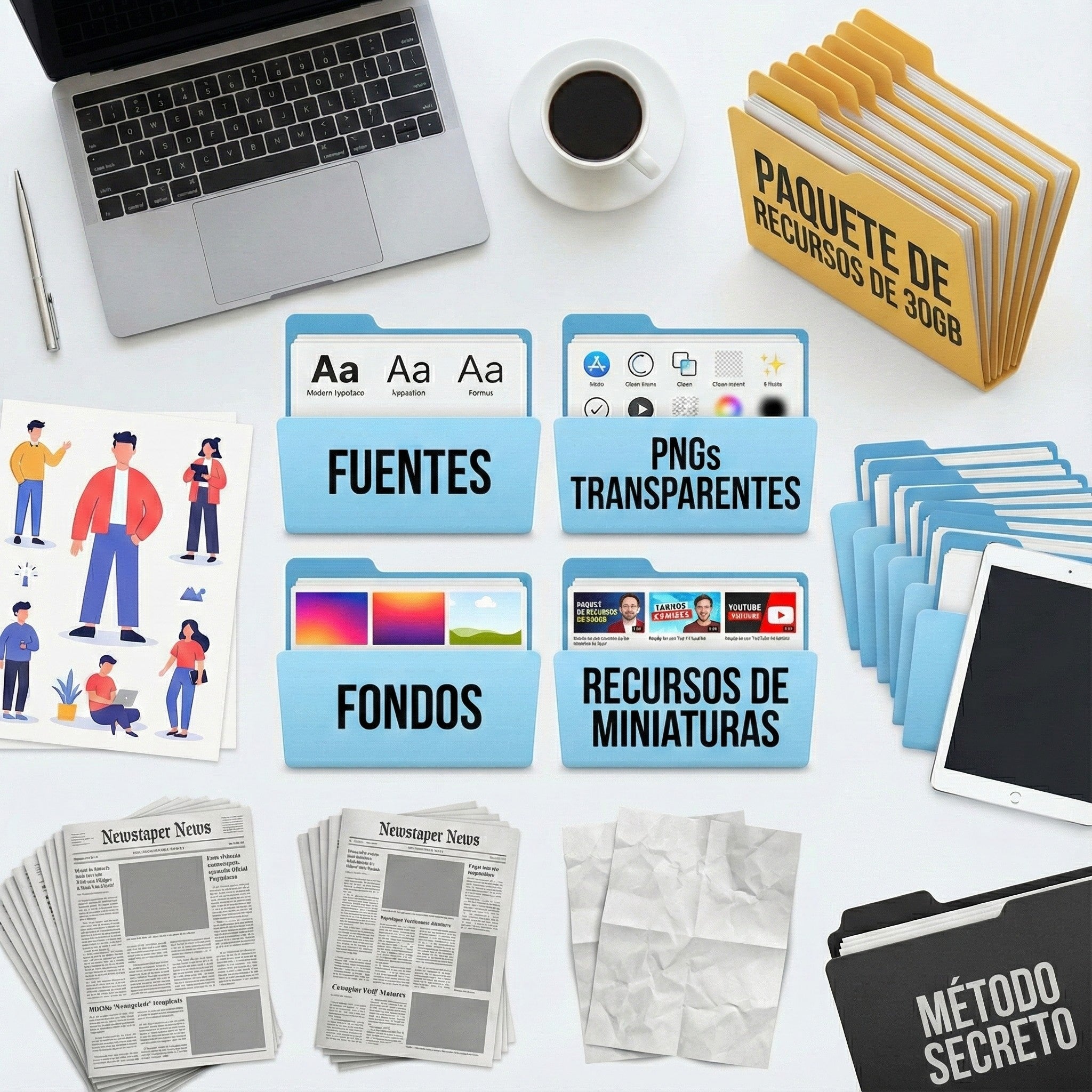 Paquete de Recursos de Edición: Kit de Herramientas de Animación, Overlays y Efectos Visuales