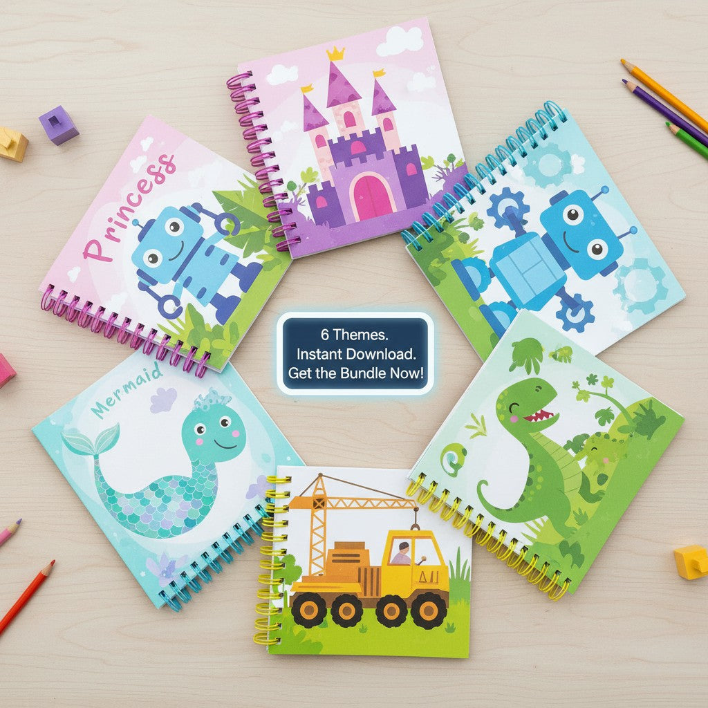 Children’s Activity Book Package: Editable Fun for Kids