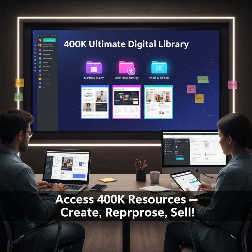 Digital Library of 400K for Business and Content Creation