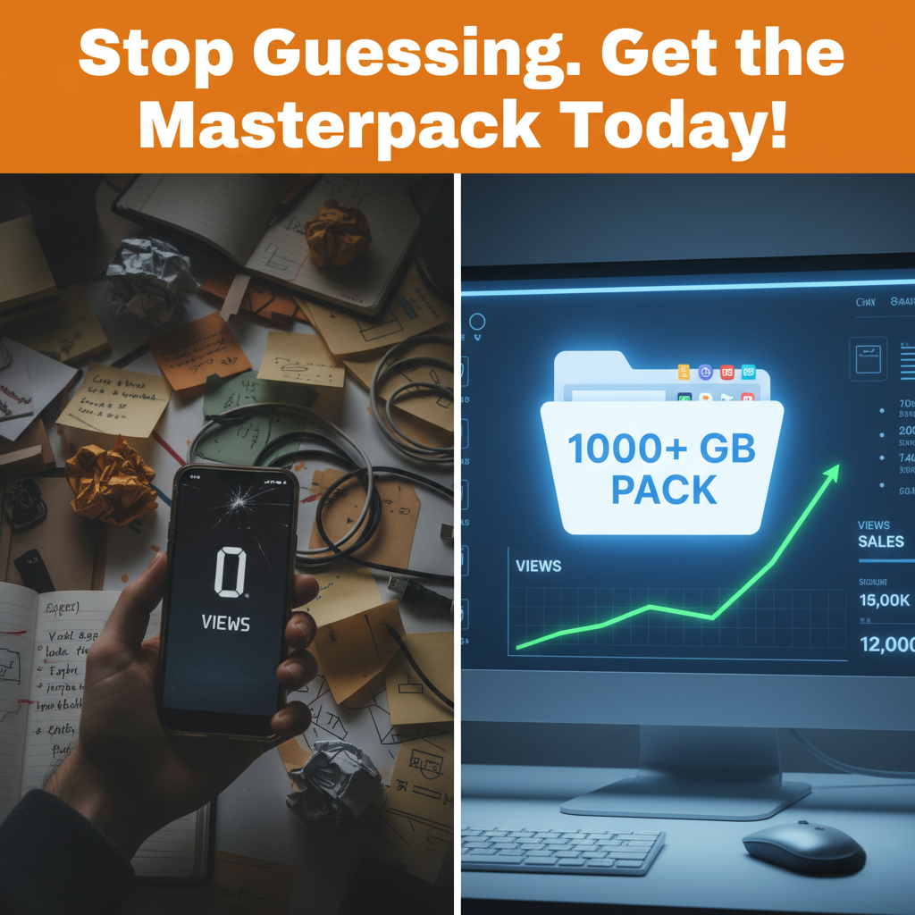 Mega Pack of 1,000+ GB of Digital Products and Resources