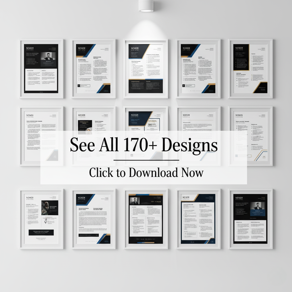 170 Professional Resume / CV Templates