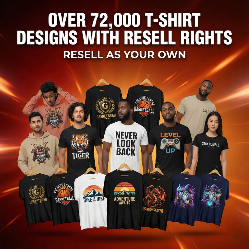 72,000+ Premium T-Shirt Designs – Complete Bundle