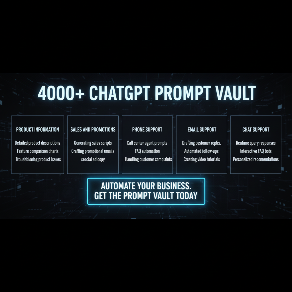 Vault of 4,000+ ChatGPT Prompts for Business