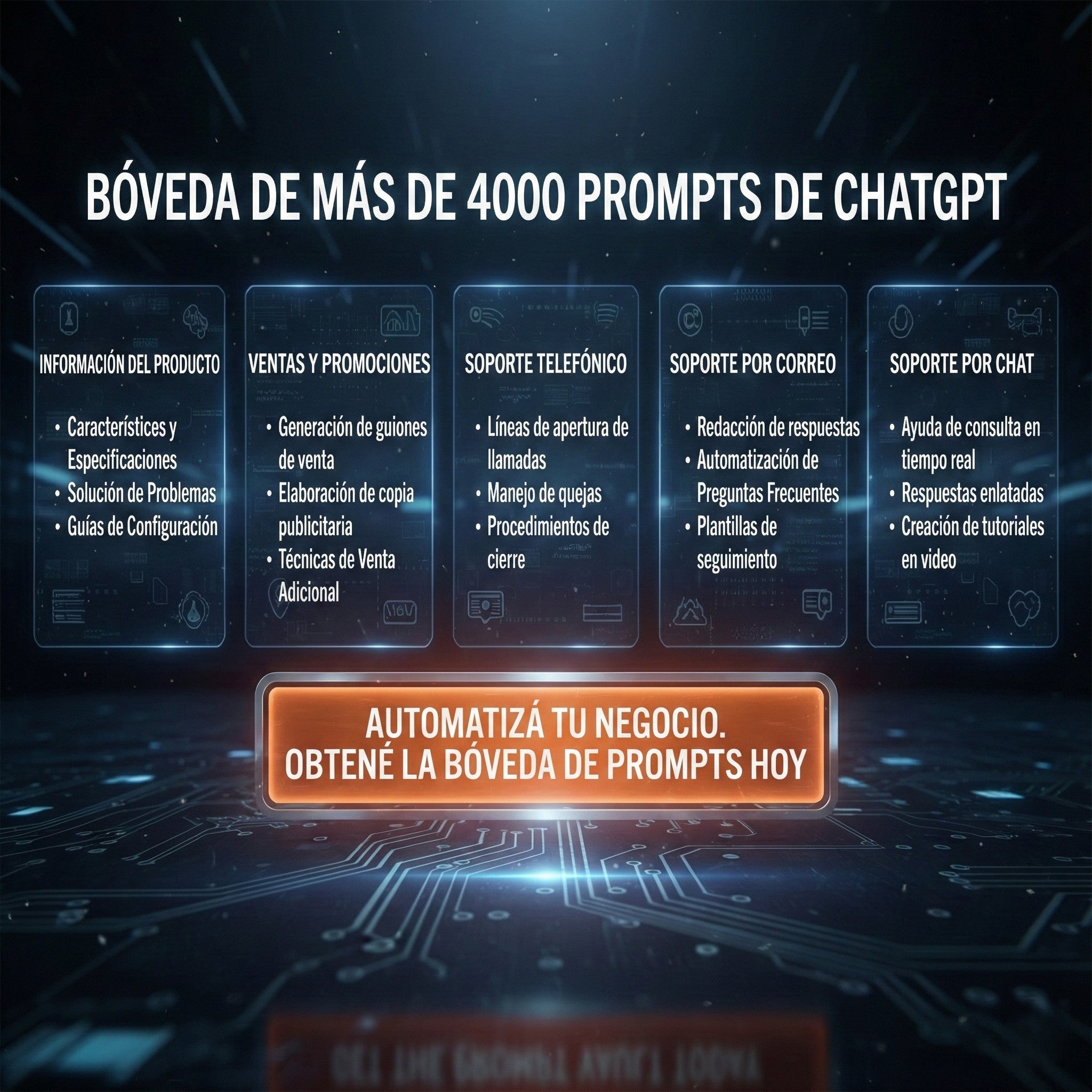 Bóveda de 4,000+ Prompts de ChatGPT para Negocios