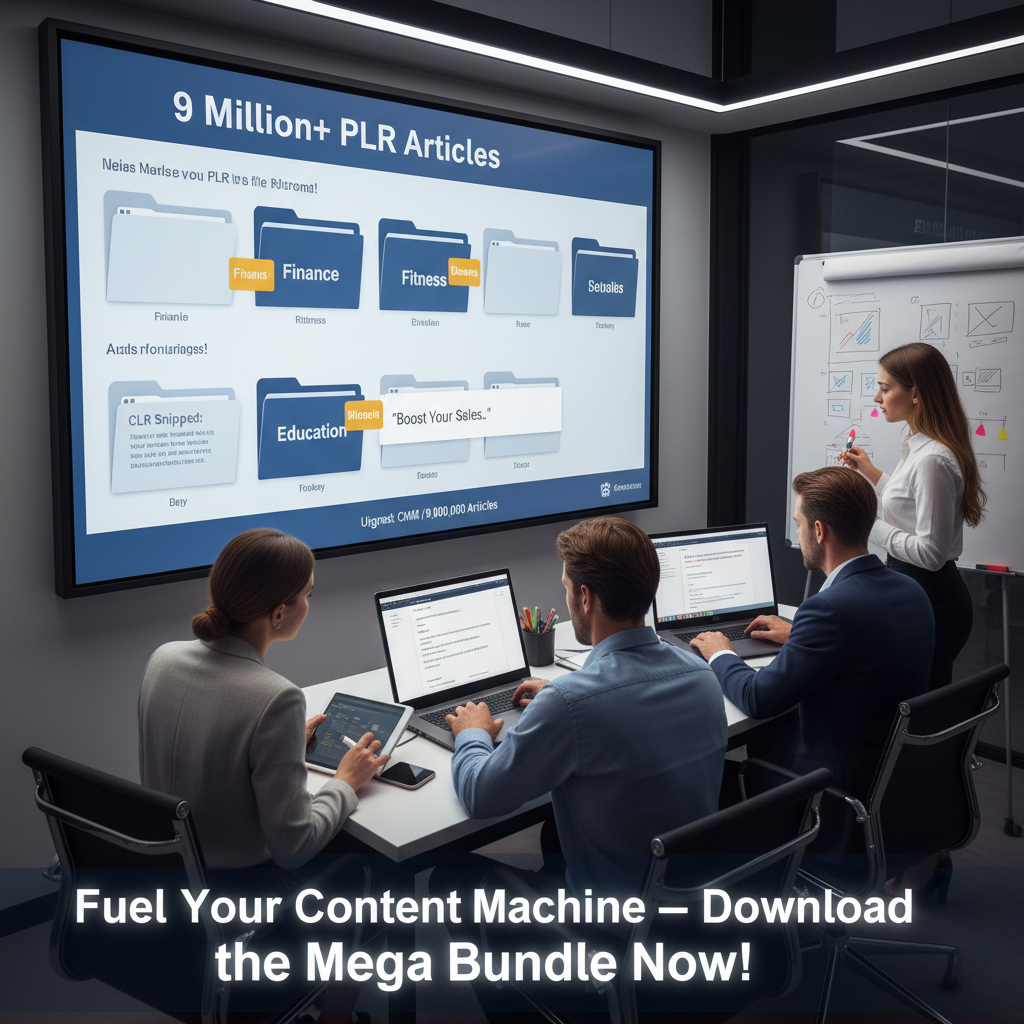 9 Million PLR Articles for Every Niche