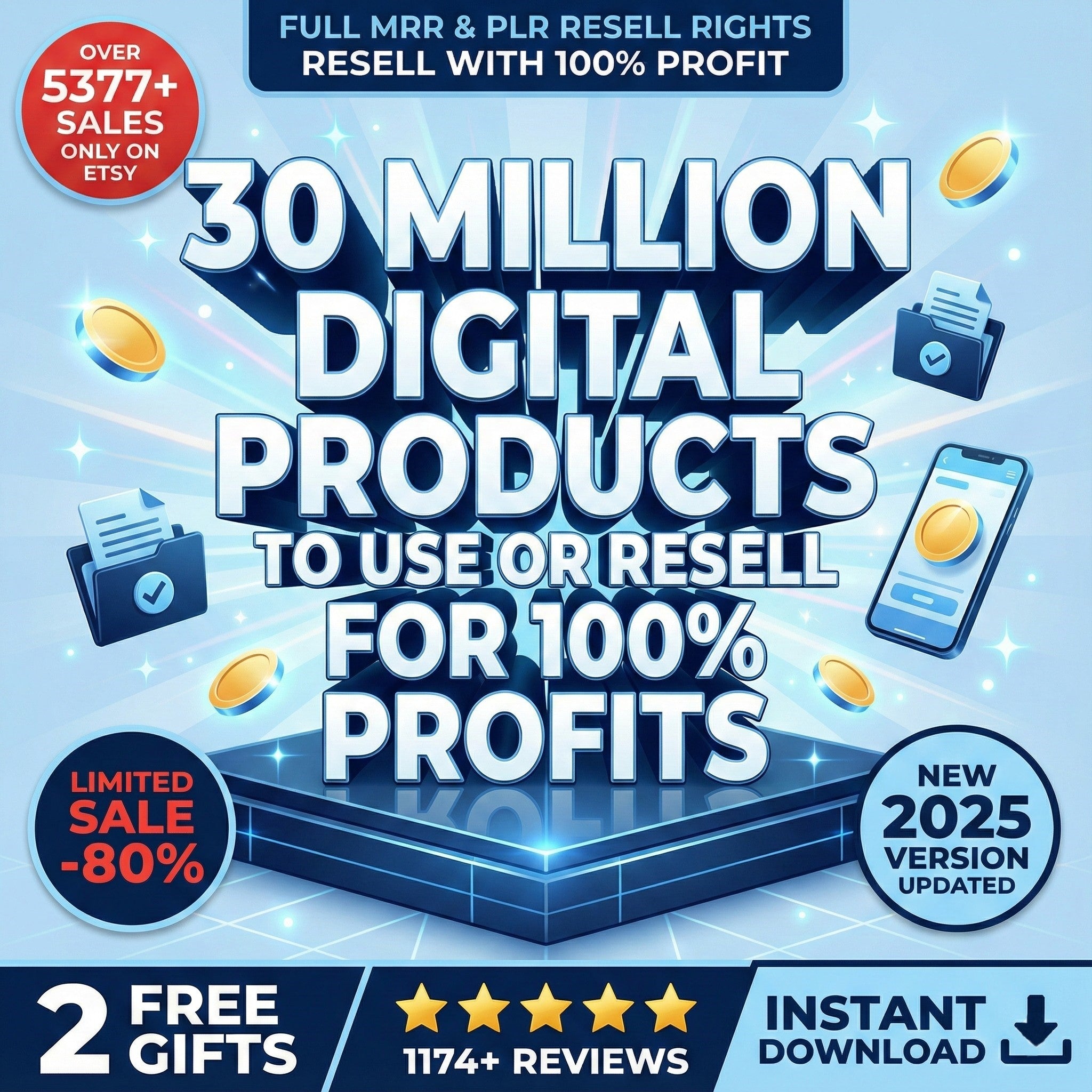 30 Million PLR and MRR Products for Passive Income
