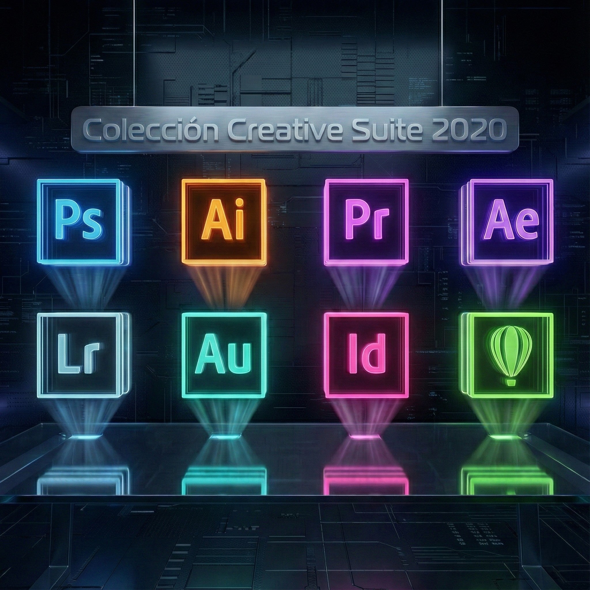 Todo-en-Uno Suite Adobe para Edición de Fotos, Video, Diseño y Audio (Windows)