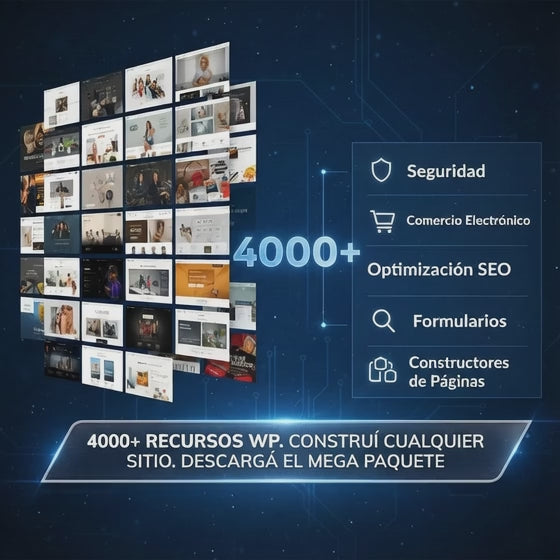 4000+ Temas y Plugins de WordPress - Mega Paquete